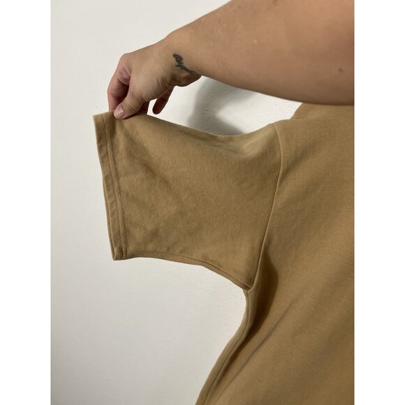 WV Project Short Sleeve Embroidered Cactus Whatever You Are Tan Shirt Size XL - Picture 5 of 15